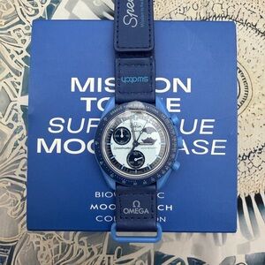 Swatch X Omega Bioceramic Mission To The Super Blue Moonphase Watch